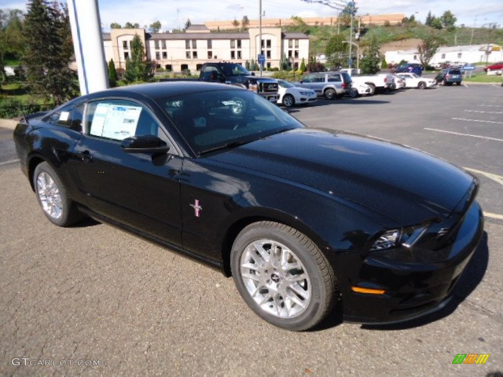 2013 Mustang V6 Premium Coupe - Black / Charcoal Black photo #1