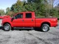 2005 Red Clearcoat Ford F250 Super Duty FX4 Crew Cab 4x4  photo #4
