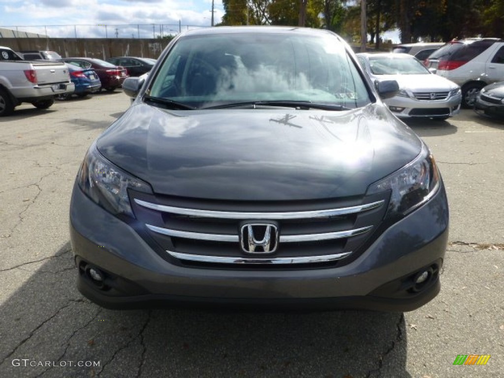 2013 CR-V EX AWD - Polished Metal Metallic / Gray photo #7