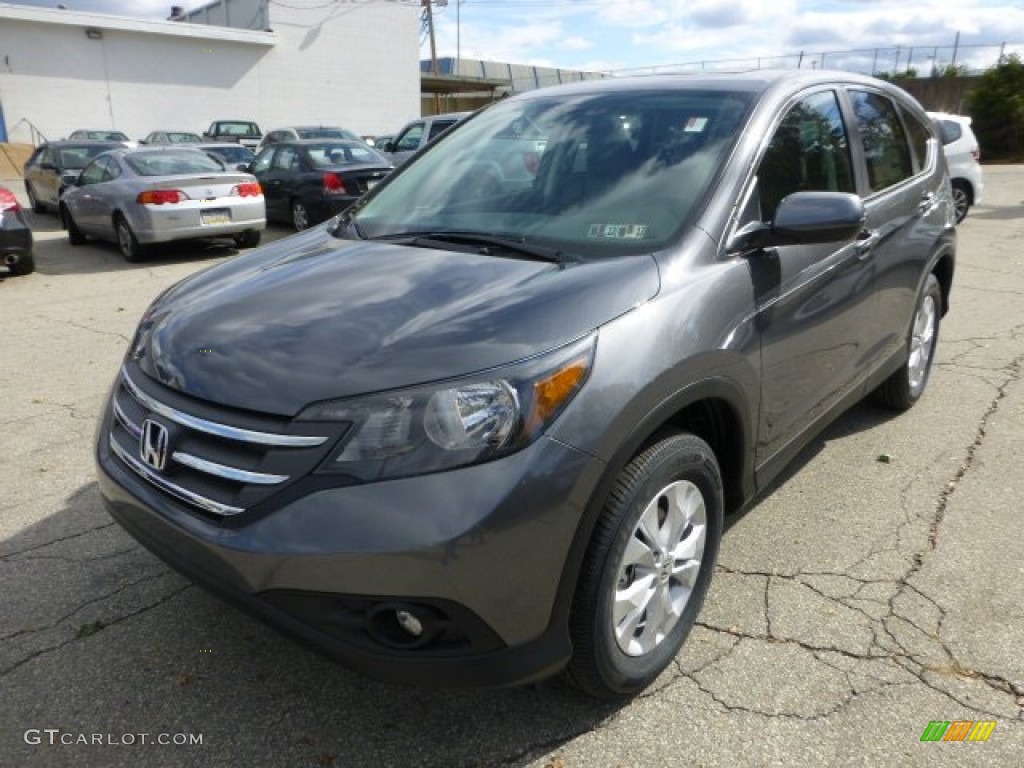 2013 CR-V EX AWD - Polished Metal Metallic / Gray photo #8