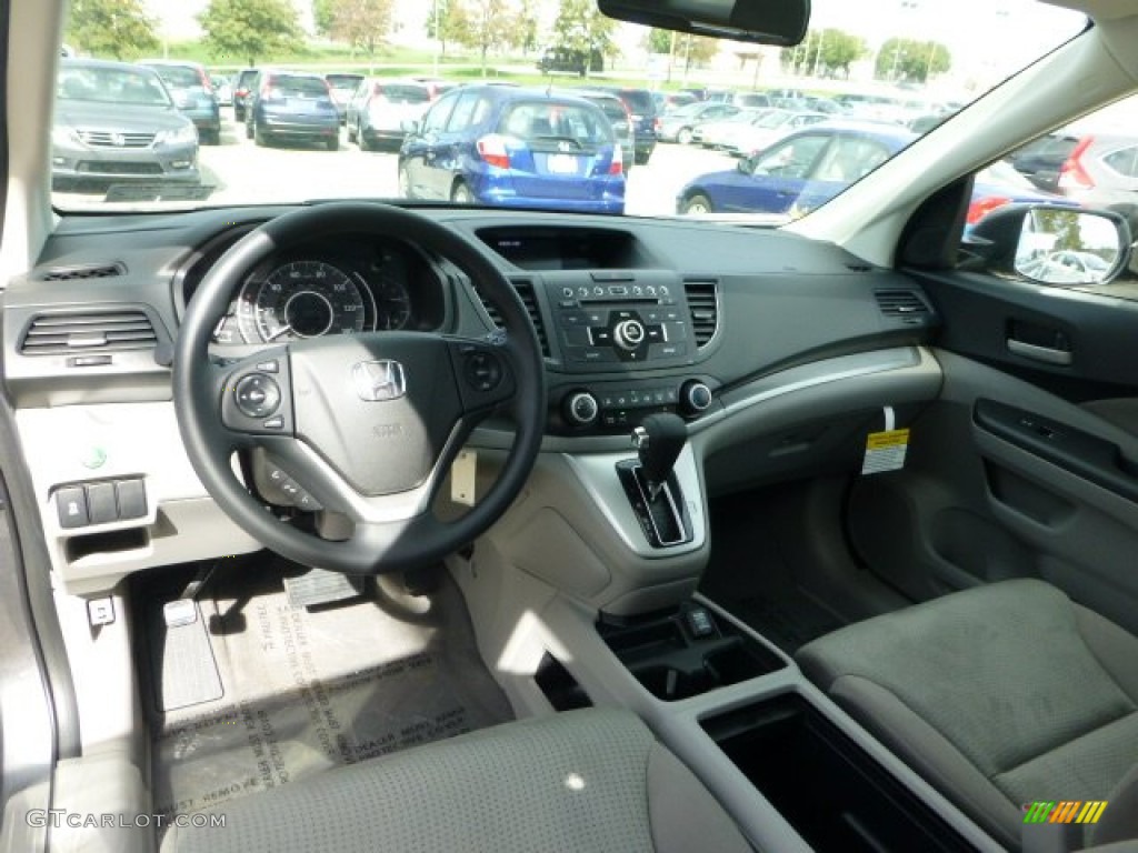 2013 CR-V EX AWD - Polished Metal Metallic / Gray photo #12