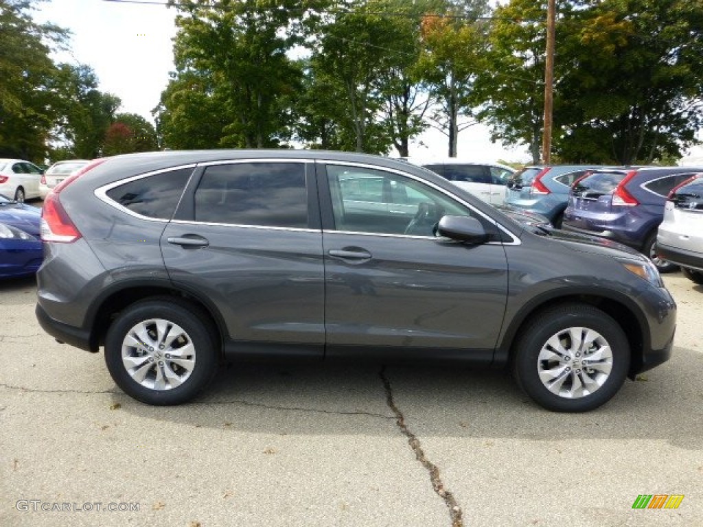 2013 CR-V EX AWD - Polished Metal Metallic / Gray photo #5