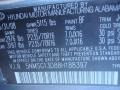 BF: Slate Blue 2008 Hyundai Santa Fe GLS Color Code
