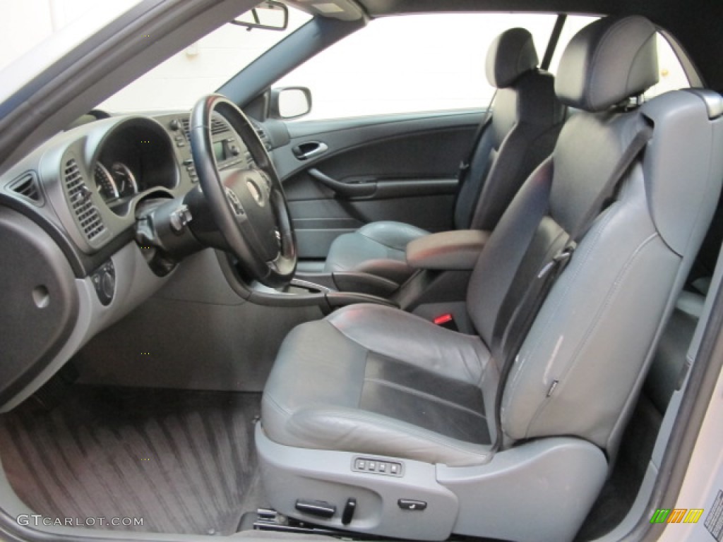 Slate Gray Interior 2004 Saab 9-3 Aero Convertible Photo #72186888