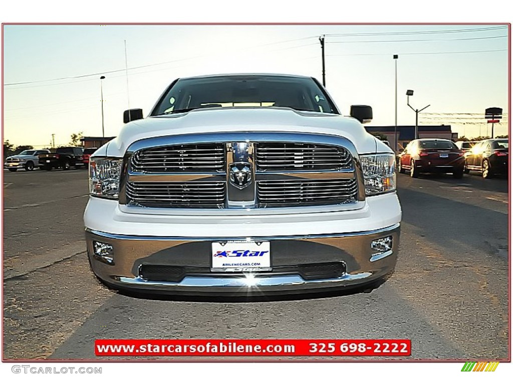 2012 Ram 1500 Big Horn Crew Cab - Bright White / Light Pebble Beige/Bark Brown photo #10