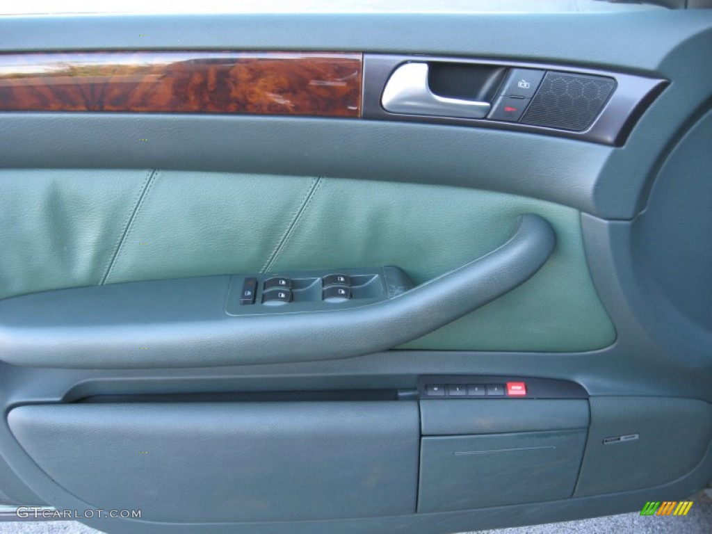 2004 Audi Allroad 2.7T quattro Avant Fern Green/Desert Grass Door Panel Photo #72187425