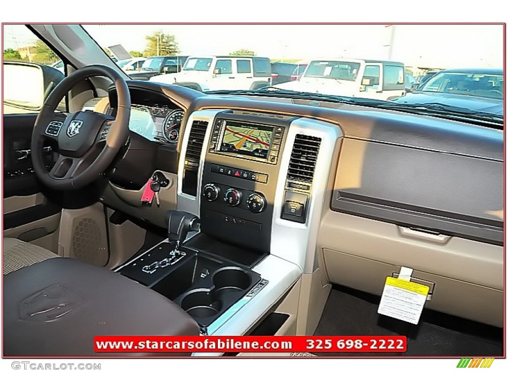 2012 Ram 1500 Big Horn Crew Cab - Bright White / Light Pebble Beige/Bark Brown photo #26