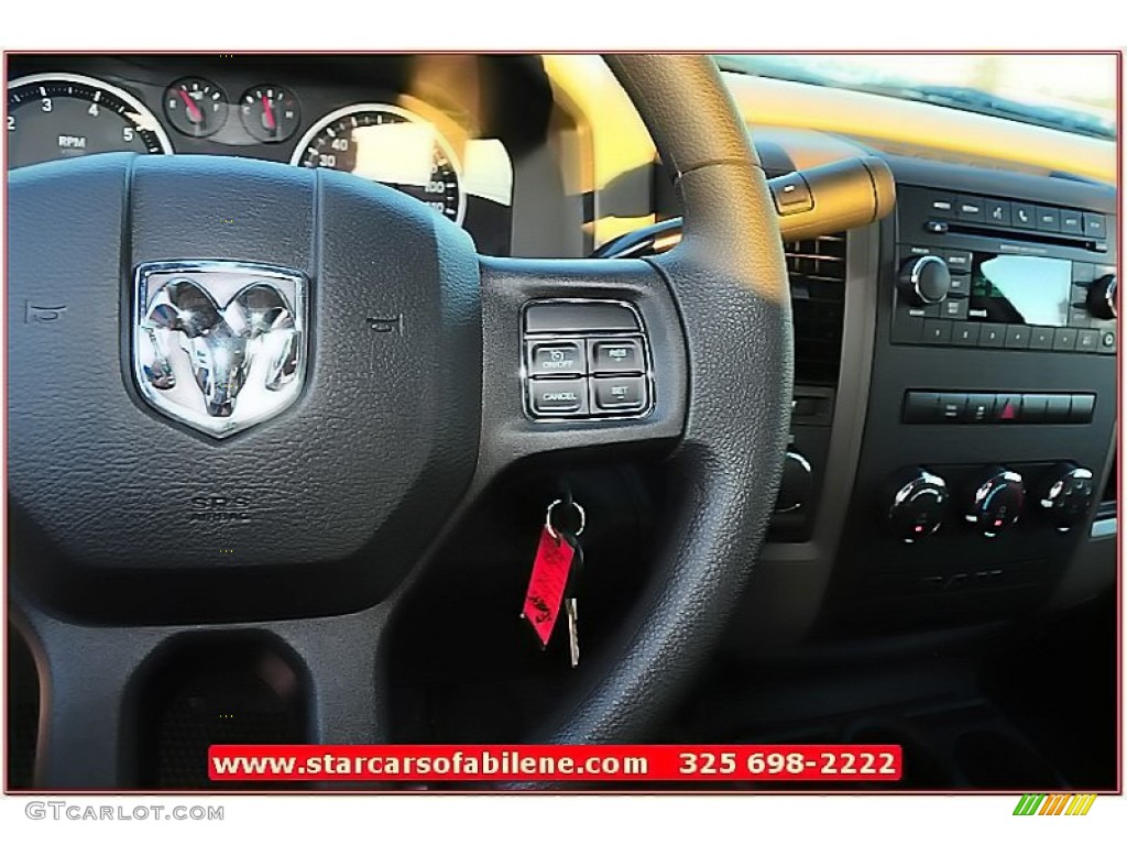 2012 Ram 1500 Express Quad Cab 4x4 - Flame Red / Dark Slate Gray/Medium Graystone photo #17