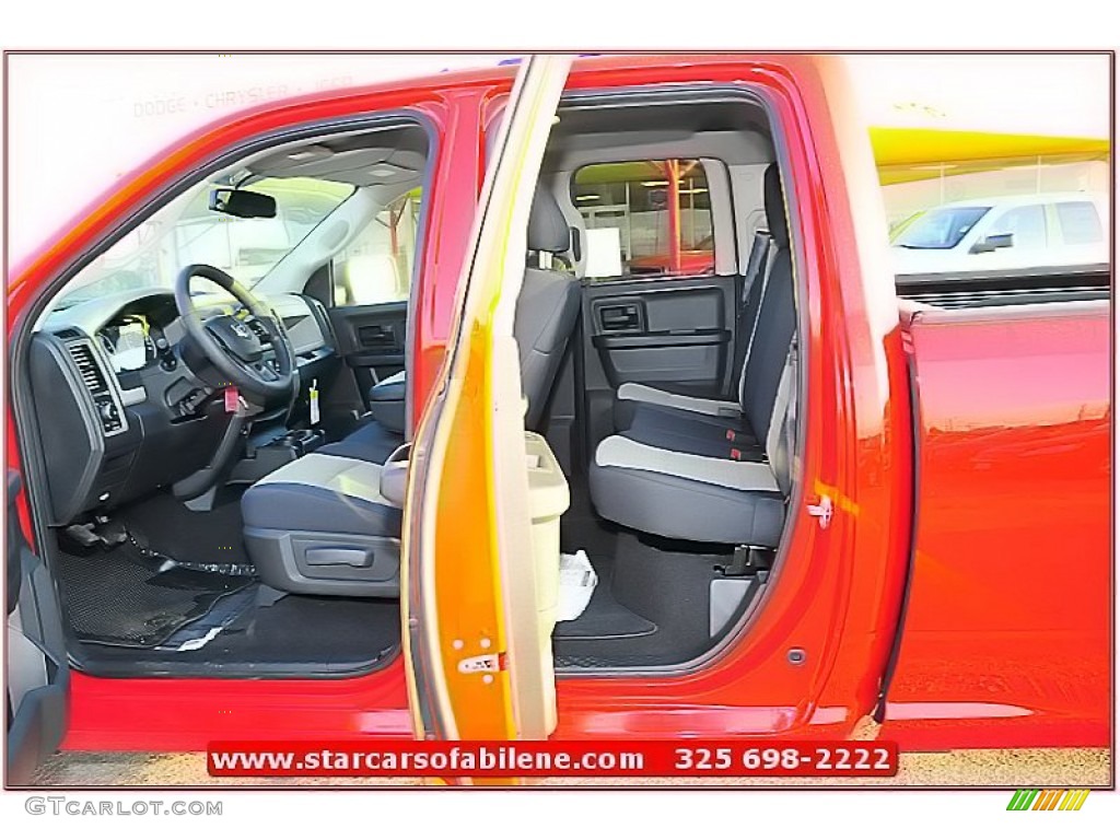2012 Ram 1500 Express Quad Cab 4x4 - Flame Red / Dark Slate Gray/Medium Graystone photo #21