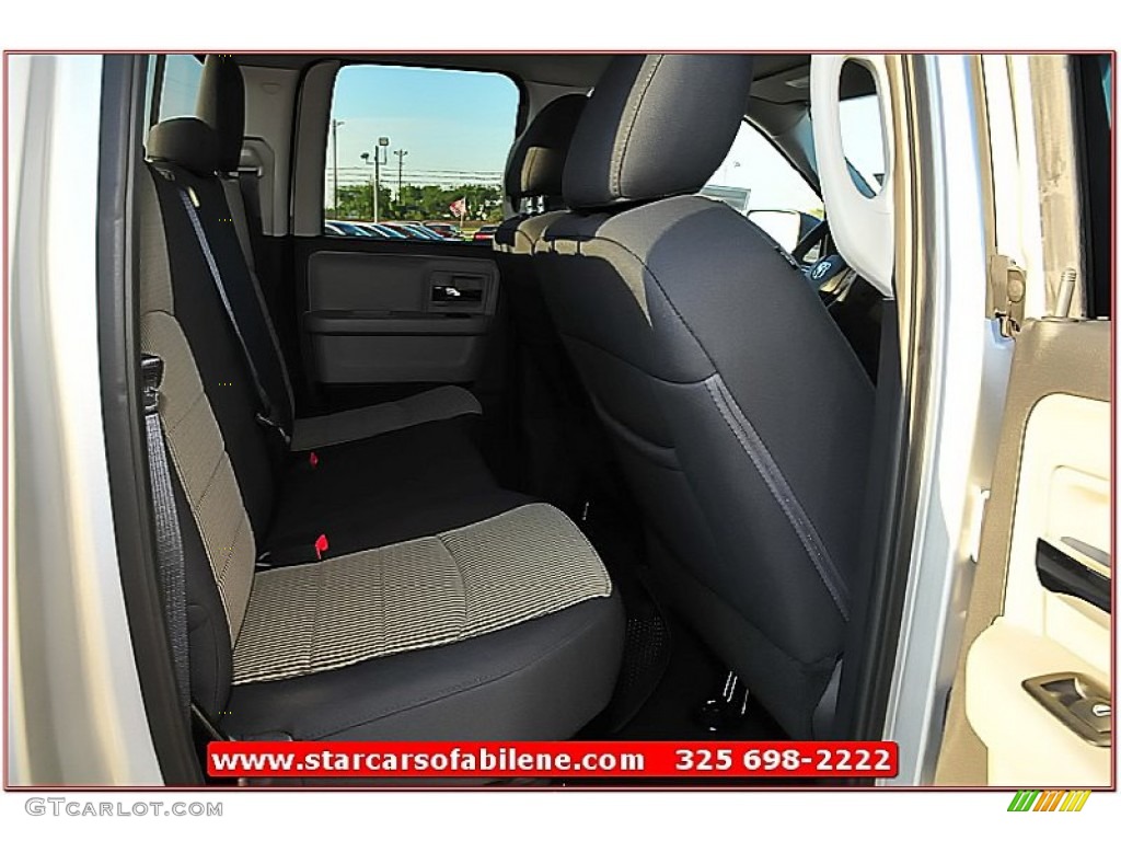 2012 Ram 1500 SLT Quad Cab 4x4 - Bright Silver Metallic / Light Pebble Beige/Bark Brown photo #23