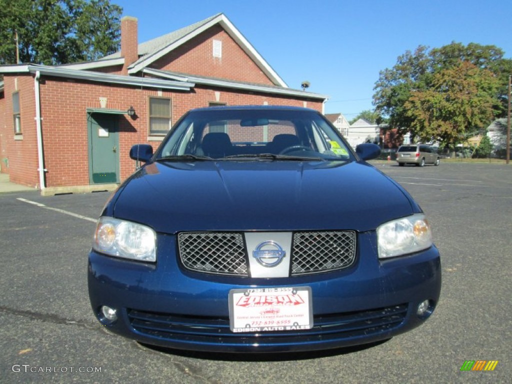 2006 Sentra 1.8 S Special Edition - Sapphire Blue Metallic / Charcoal photo #12