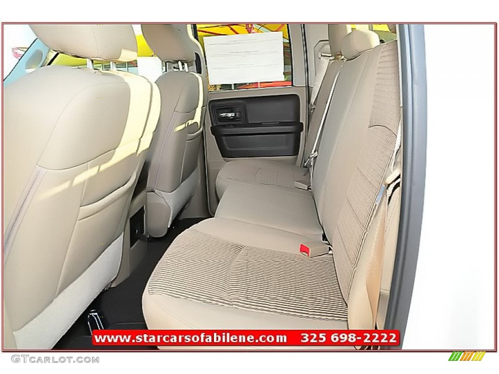 2012 Ram 1500 Lone Star Quad Cab 4x4 - Bright White / Light Pebble Beige/Bark Brown photo #21