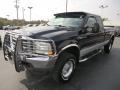 2002 True Blue Metallic Ford F250 Super Duty XLT SuperCab 4x4  photo #4