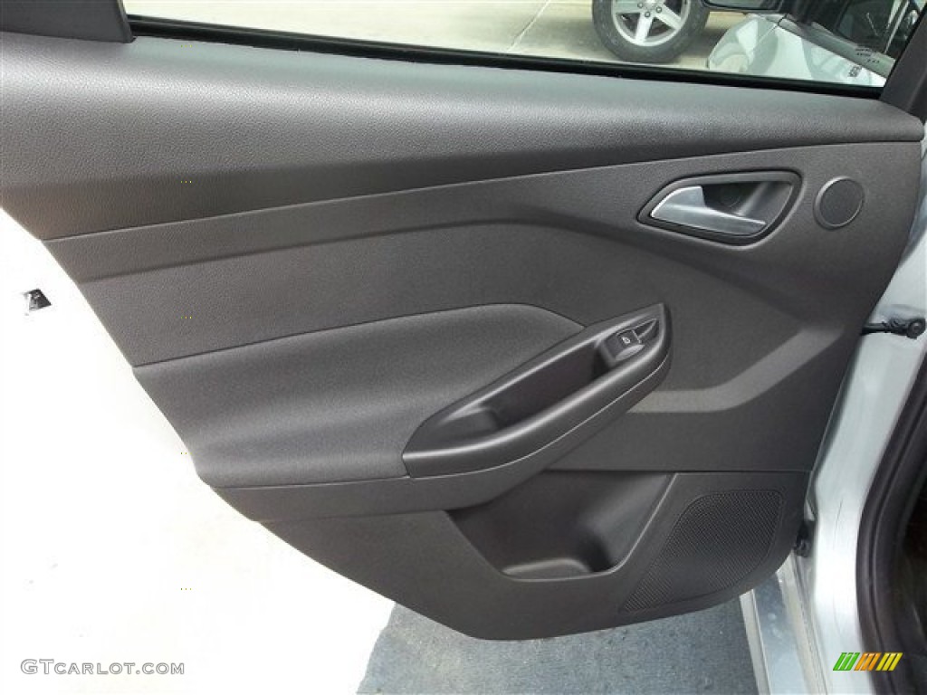 2013 Ford Focus ST Hatchback ST Smoke Storm Recaro Seats Door Panel Photo #72193649