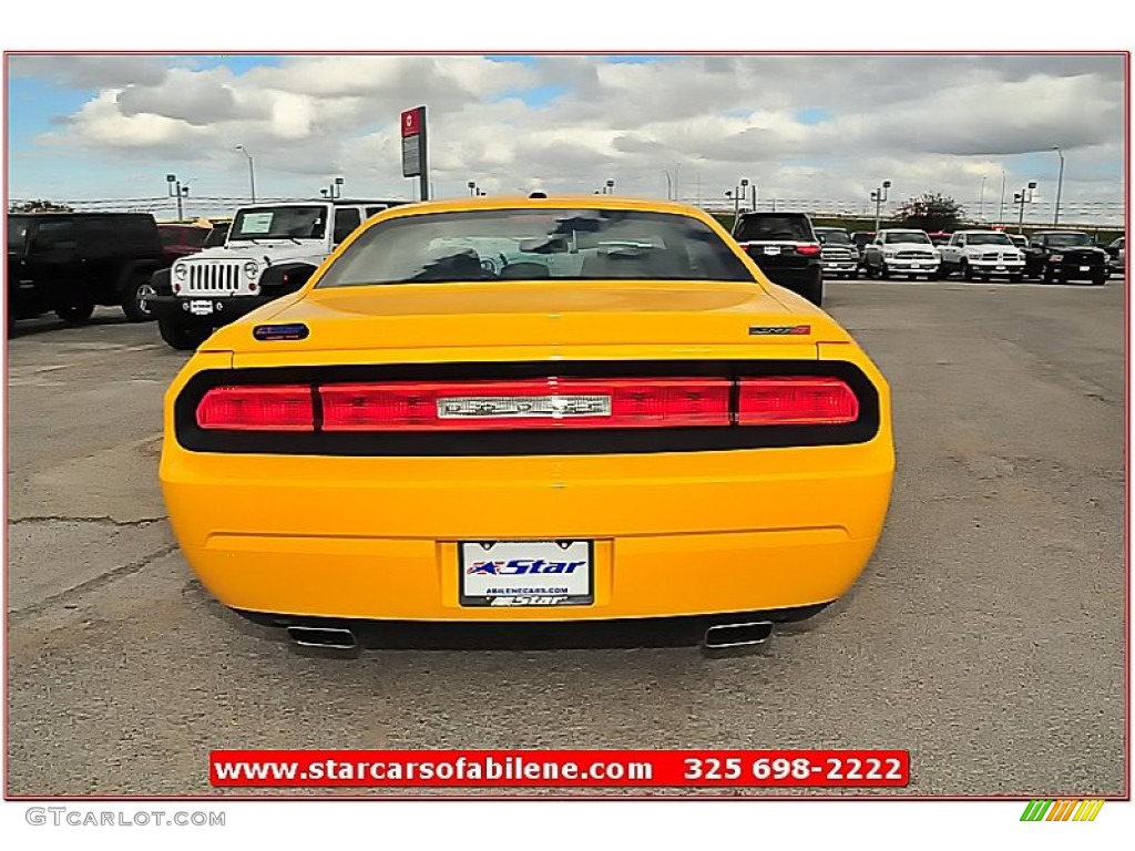 2012 Challenger SRT8 Yellow Jacket - Stinger Yellow / Dark Slate Gray photo #6