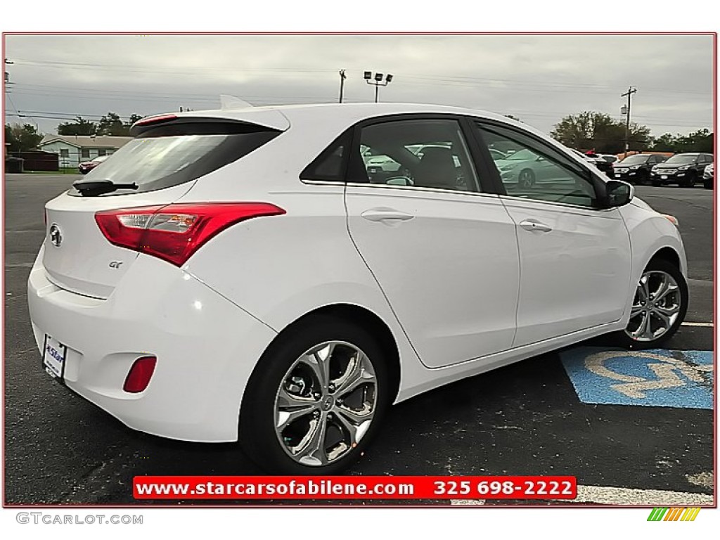 2013 Elantra GT - Monaco White / Beige photo #7