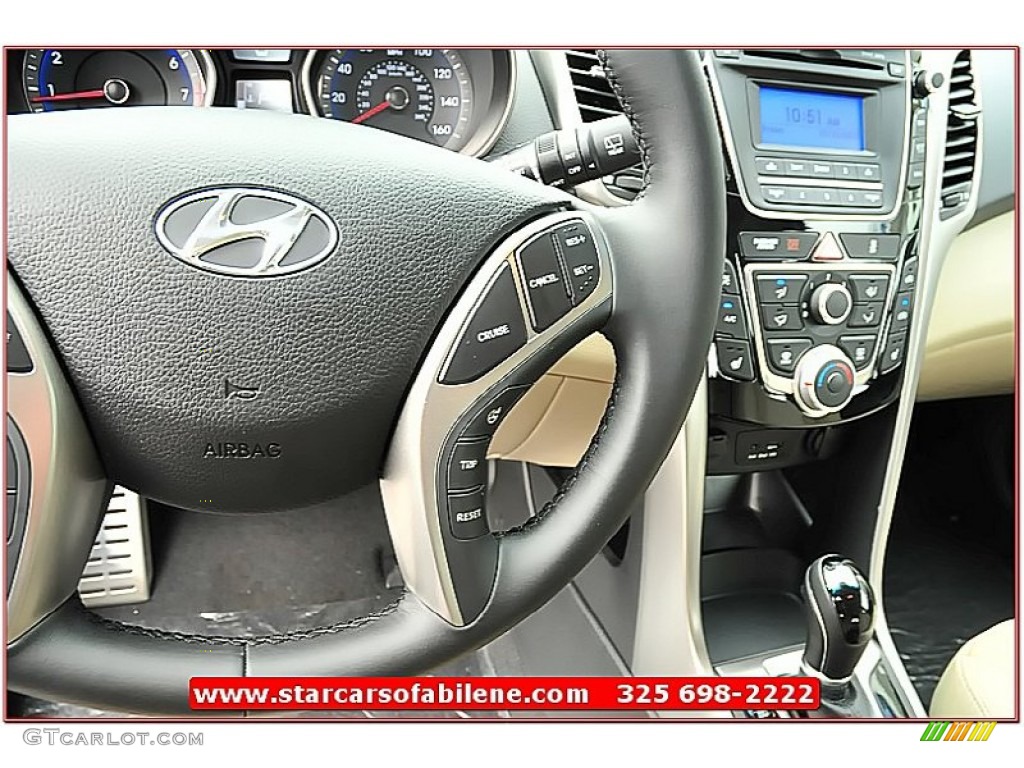 2013 Elantra GT - Monaco White / Beige photo #18