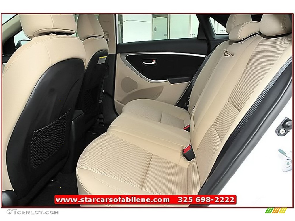 2013 Elantra GT - Monaco White / Beige photo #20