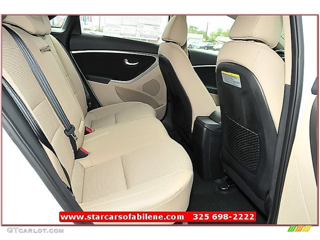 2013 Elantra GT - Monaco White / Beige photo #21