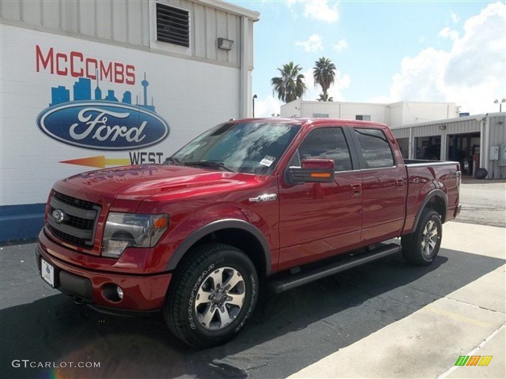 2013 F150 FX4 SuperCrew 4x4 - Ruby Red Metallic / Black photo #1
