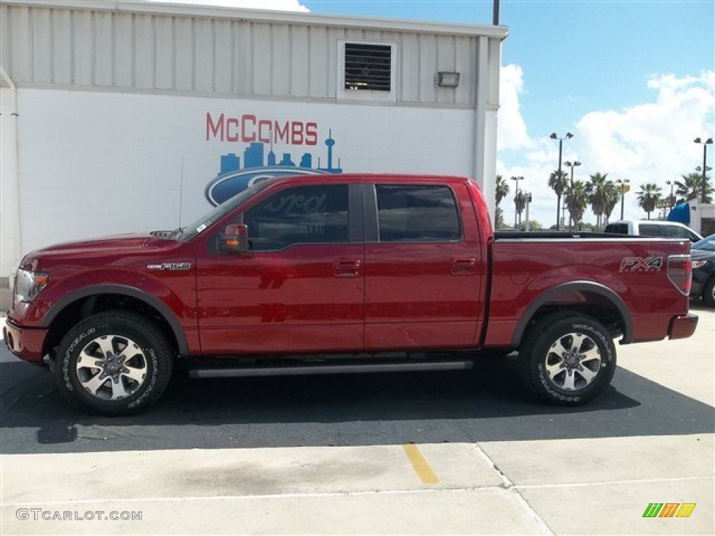 2013 F150 FX4 SuperCrew 4x4 - Ruby Red Metallic / Black photo #2