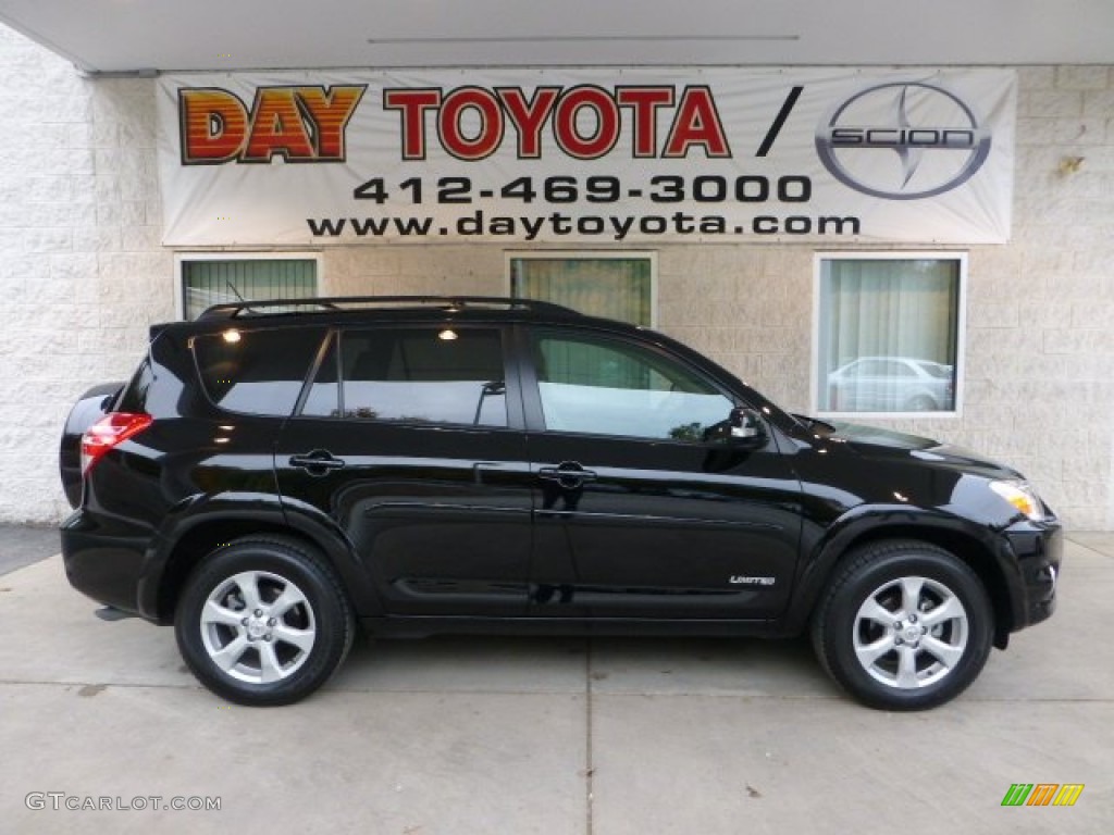 2012 RAV4 Limited 4WD - Black / Sand Beige photo #1