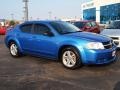 2008 Marathon Blue Pearl Dodge Avenger SXT  photo #2