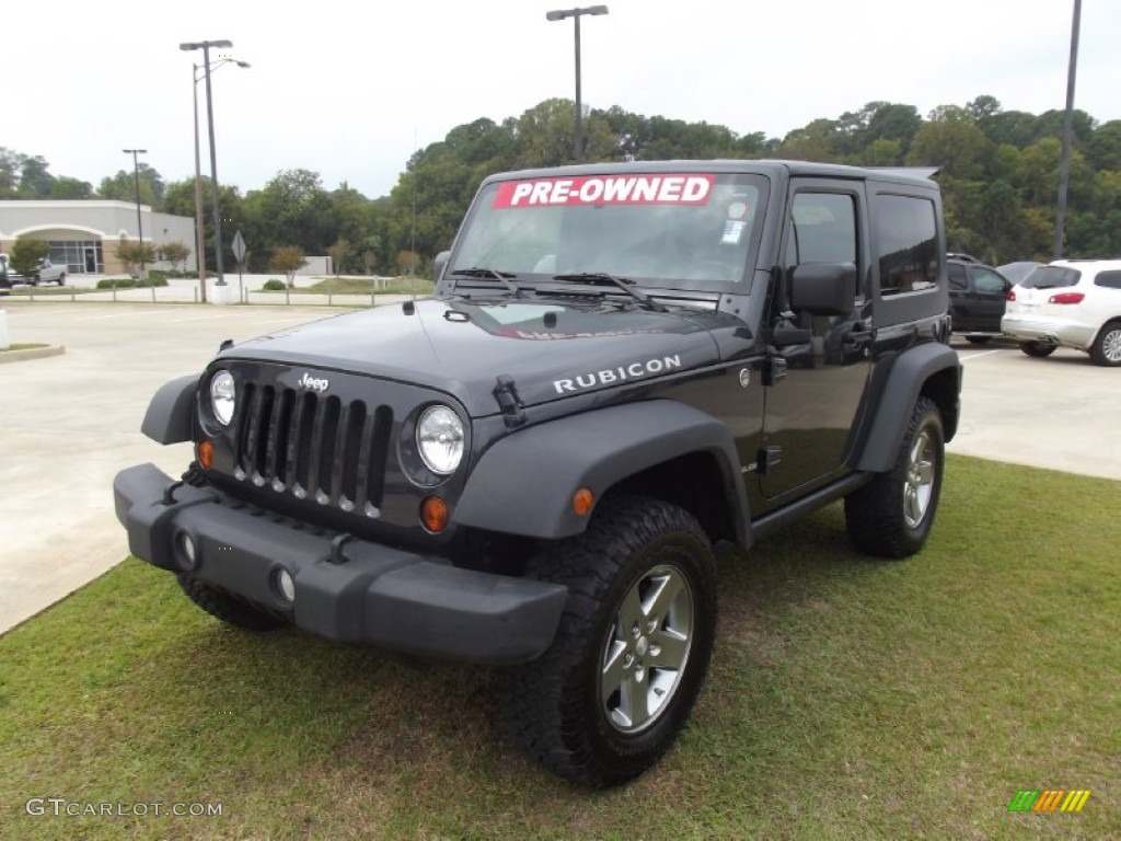 2010 Wrangler Rubicon 4x4 - Black / Dark Slate Gray/Medium Slate Gray photo #1