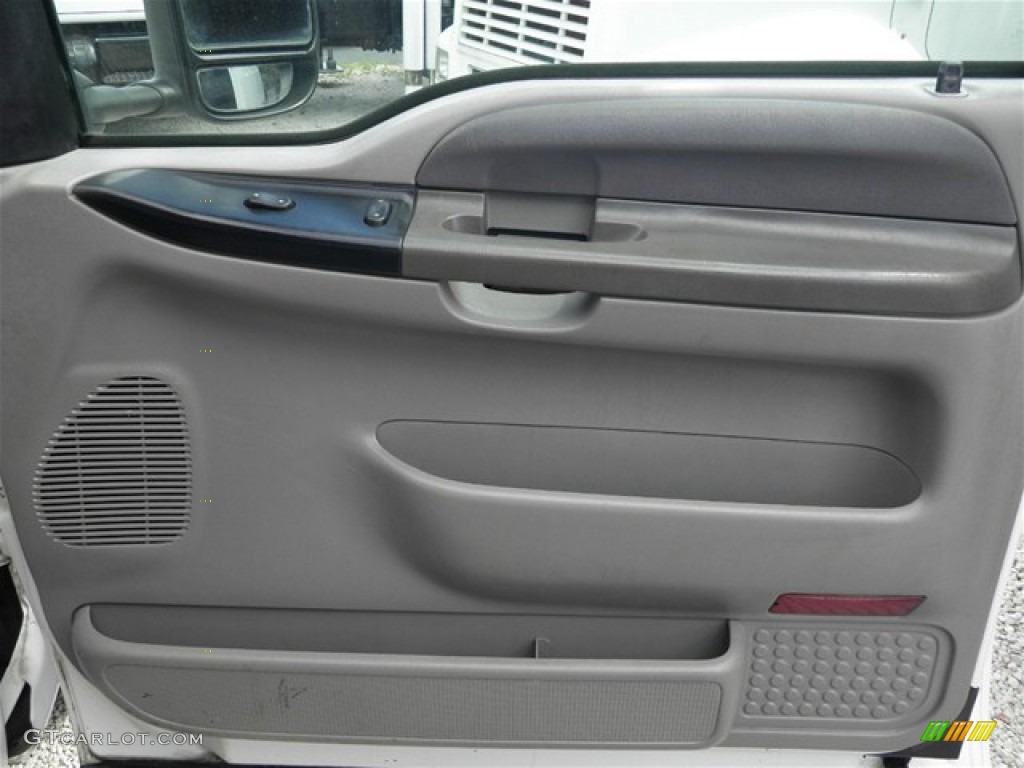 2001 Ford F250 Super Duty XLT SuperCab Medium Graphite Door Panel Photo #72200691