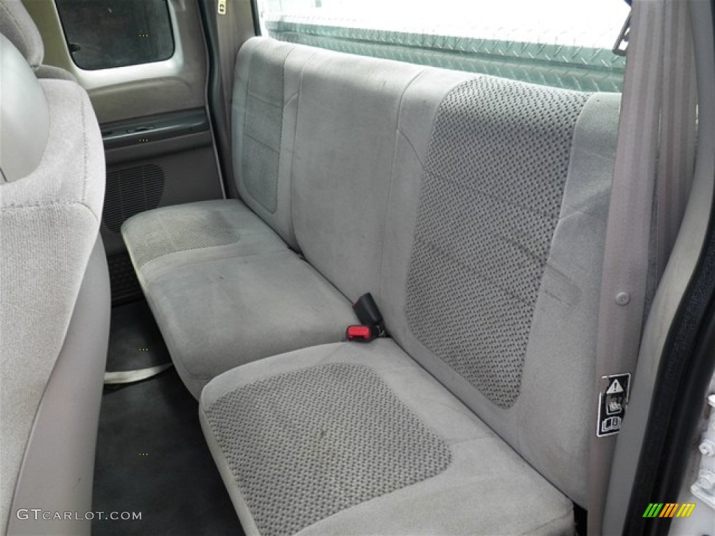 Medium Graphite Interior 2001 Ford F250 Super Duty XLT SuperCab Photo #72200787