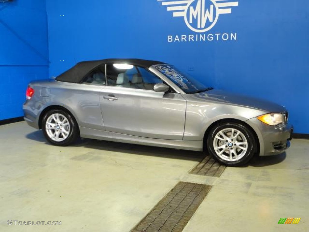 2009 1 Series 128i Convertible - Space Grey Metallic / Grey Boston Leather photo #10