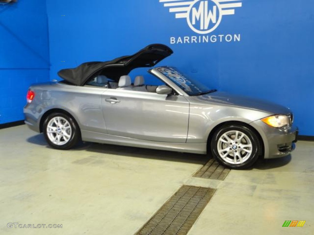 2009 1 Series 128i Convertible - Space Grey Metallic / Grey Boston Leather photo #11