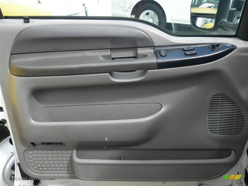 2001 Ford F250 Super Duty XLT SuperCab Medium Graphite Door Panel Photo #72200828