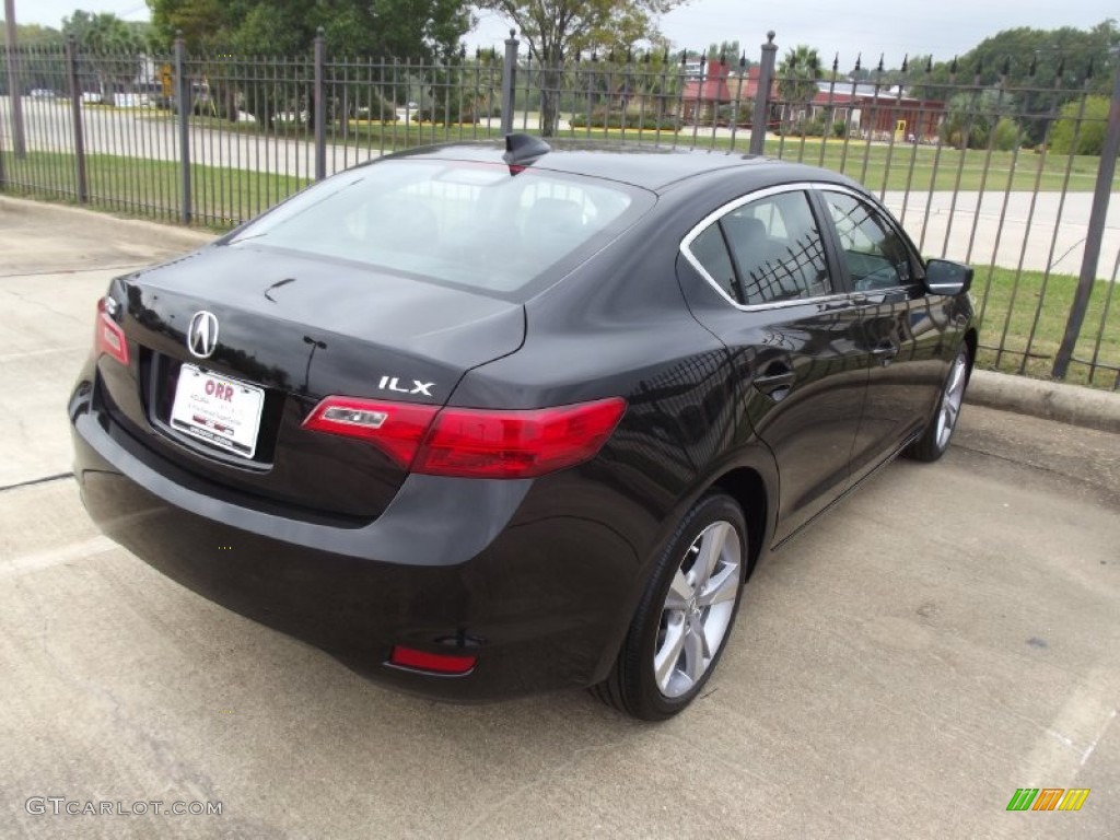 2013 ILX 2.0L Premium - Crystal Black Pearl / Ebony photo #3