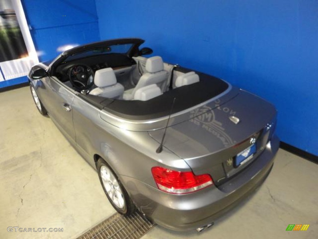 2009 1 Series 128i Convertible - Space Grey Metallic / Grey Boston Leather photo #37