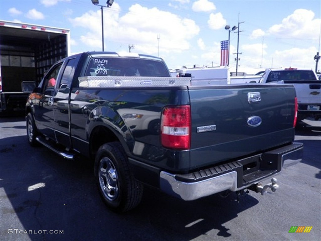 2005 F150 XLT SuperCab - Aspen Green Metallic / Tan photo #10