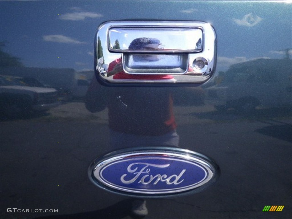 2005 F150 XLT SuperCab - Aspen Green Metallic / Tan photo #13