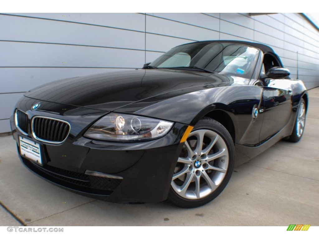 2007 Z4 3.0i Roadster - Jet Black / Black photo #1