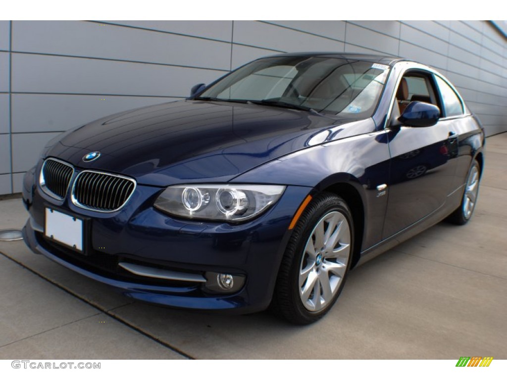 2012 3 Series 328i xDrive Coupe - Deep Sea Blue Metallic / Saddle Brown photo #1