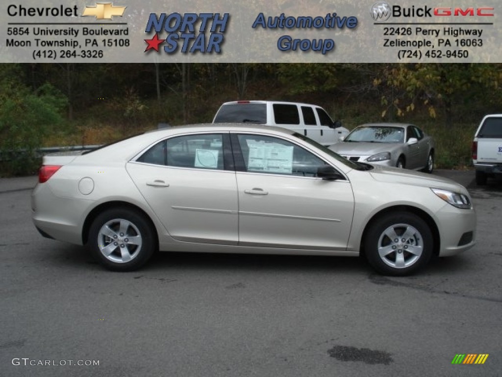 2013 Malibu LS - Champagne Silver Metallic / Jet Black/Titanium photo #1