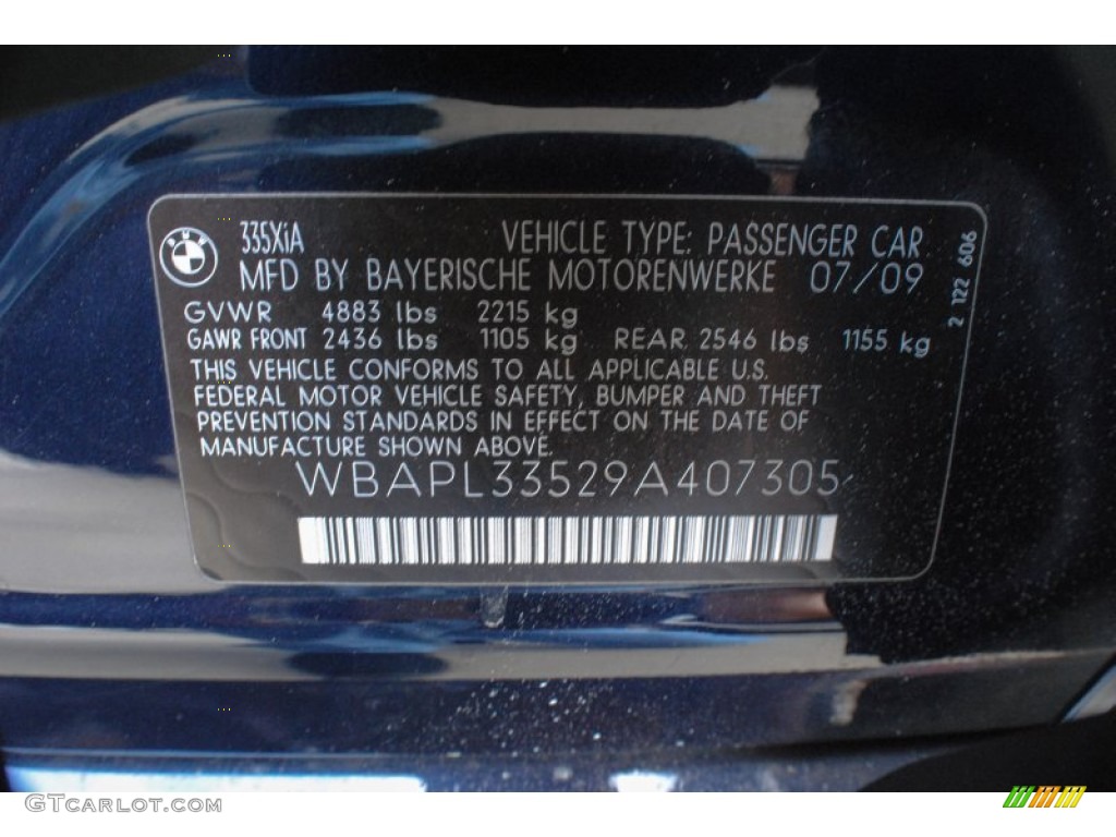 2009 3 Series 335xi Sedan - Monaco Blue Metallic / Saddle Brown Dakota Leather photo #17