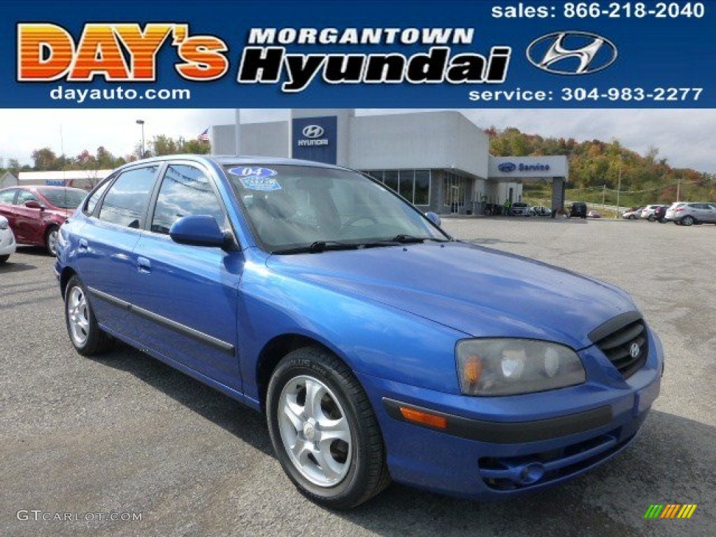 2004 Elantra GT Hatchback - Tidal Wave Blue / Dark Gray photo #1