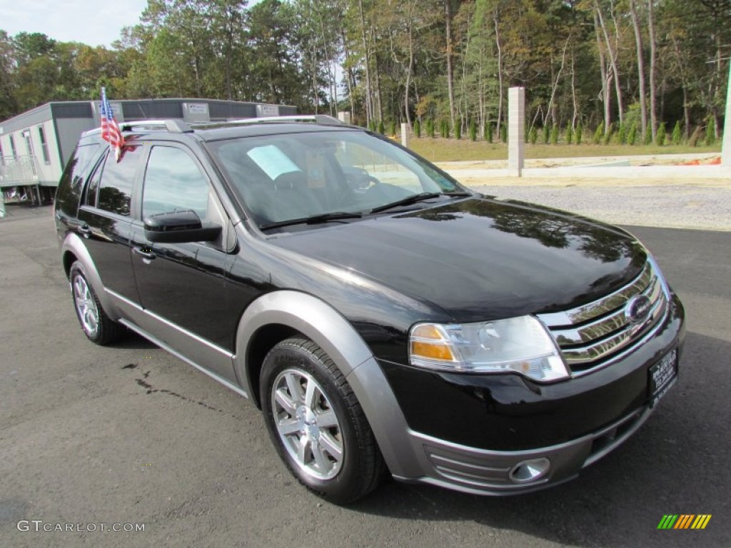 2008 Taurus X SEL AWD - Black / Medium Light Stone photo #3