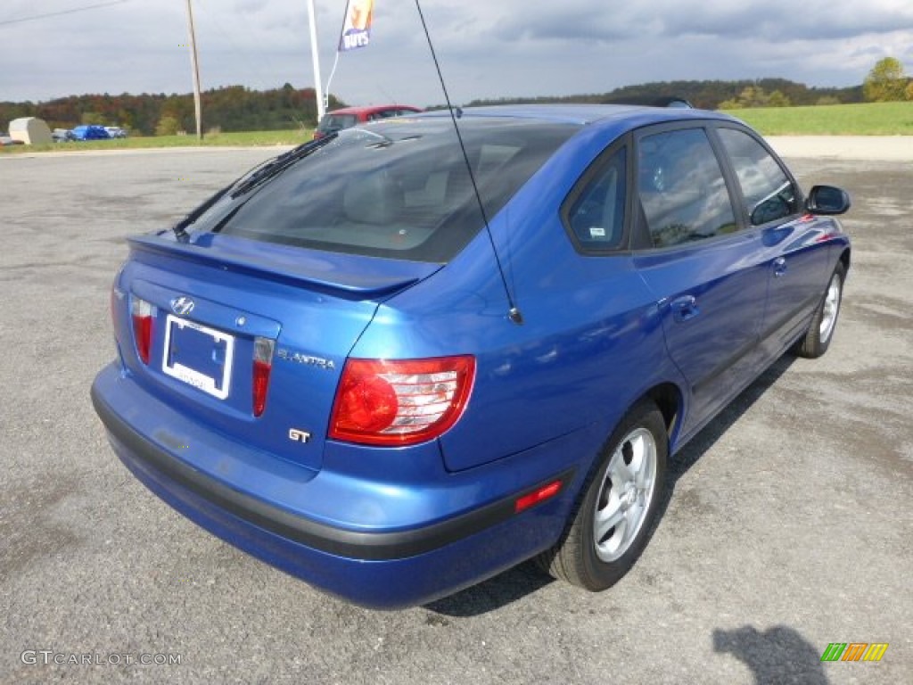 2004 Elantra GT Hatchback - Tidal Wave Blue / Dark Gray photo #3