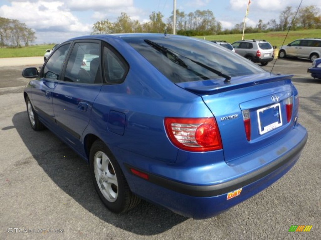 2004 Elantra GT Hatchback - Tidal Wave Blue / Dark Gray photo #5