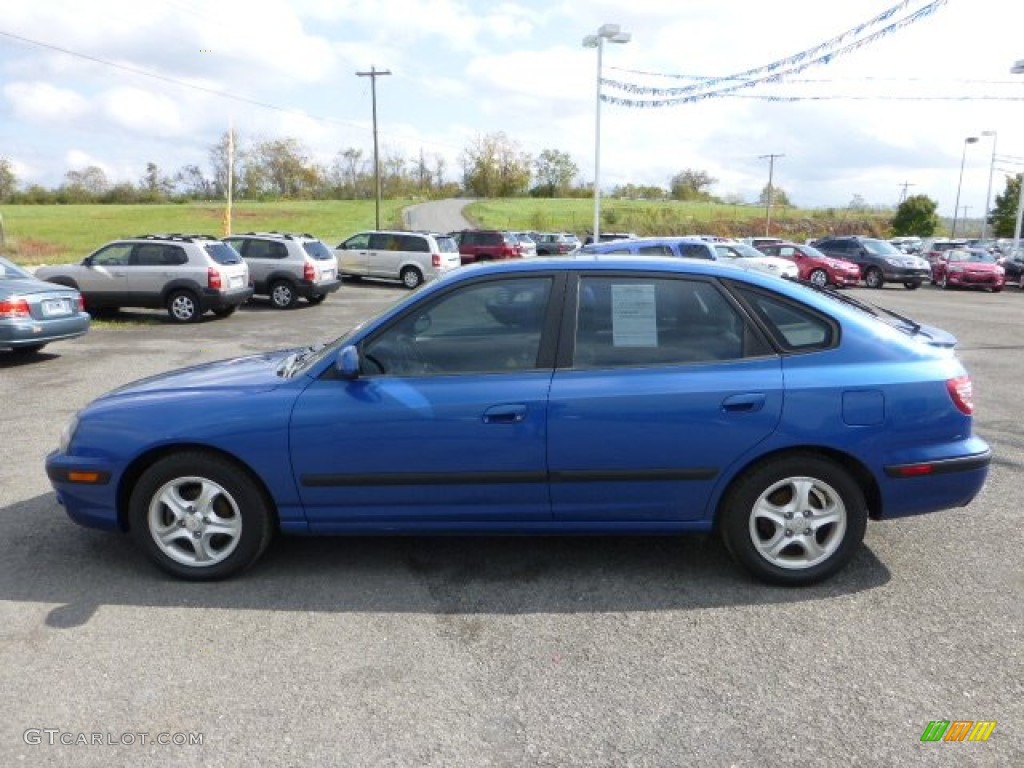 2004 Elantra GT Hatchback - Tidal Wave Blue / Dark Gray photo #6