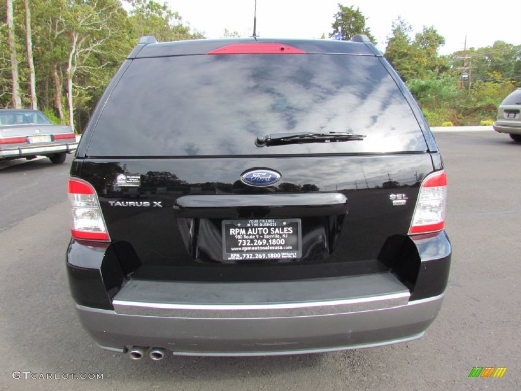 2008 Taurus X SEL AWD - Black / Medium Light Stone photo #14