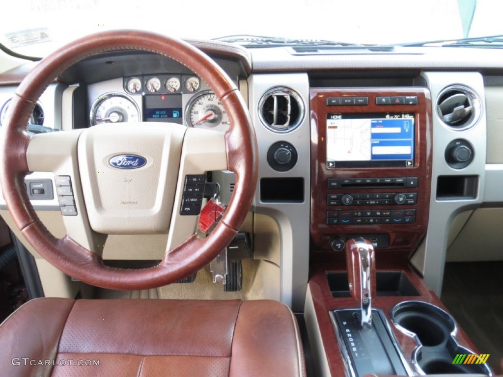 2009 F150 King Ranch SuperCrew 4x4 - Royal Red Metallic / Chaparral Leather/Camel photo #32