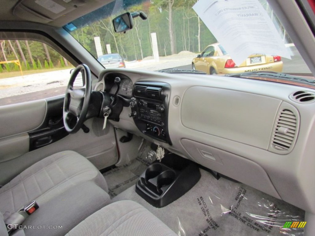 1997 Ford Ranger XLT Regular Cab 4x4 Medium Graphite Dashboard Photo #72210220