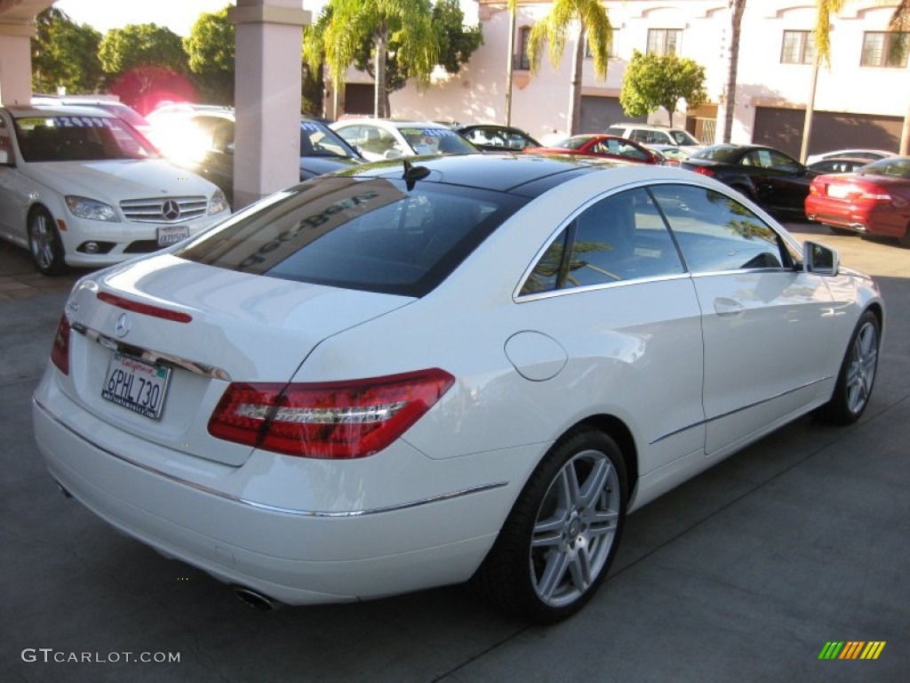 2011 E 350 Coupe - Arctic White / Black photo #2